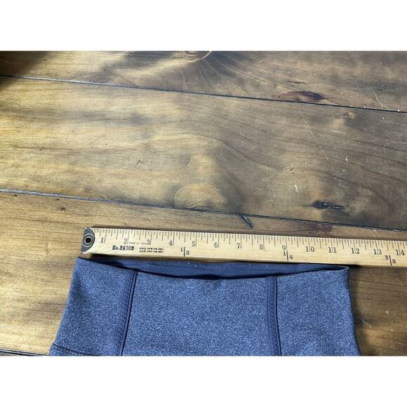 Lululemon Womens Snap Me Up Cropped Leggings Gray Black Low Rise Active Size 4 - Picture 9 of 12